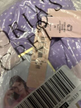 Victoria's Secret Lavender Polka Dot Modal PJ Top